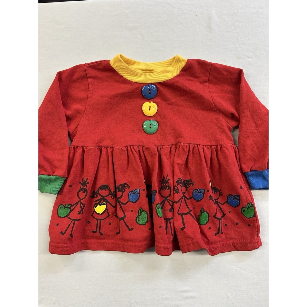 Vintage 90s Buster Brown Color Block Shirt Size 3T Toddler